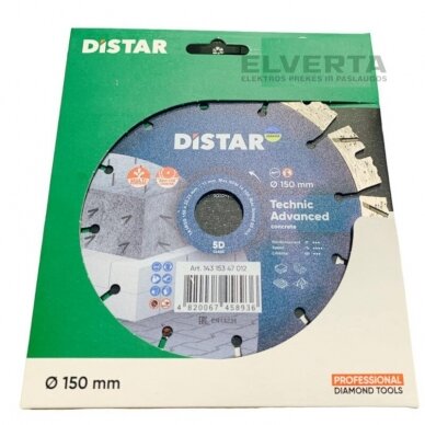 Deimantinis diskas betonui 150mm Technik Advanced, Distar 1