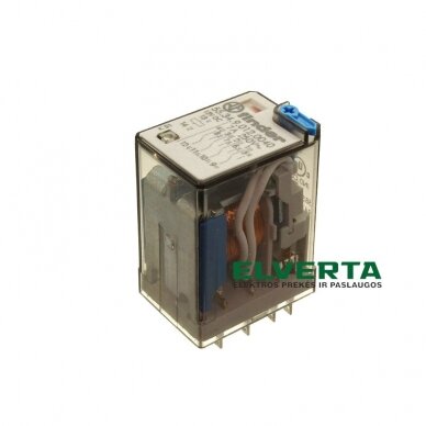 Elektromagnetinė relė 12V DC, 4CO, 7A, FINDER 55.34.9.012.0040