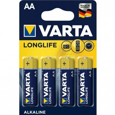 Elementai Varta Longlife (LR6), AA, 4 vnt.