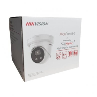 IP lauko kamera DS-2CD2346G2-IU F2.8 4MP, DOME Hikvision, balta 1