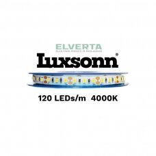 LED juosta 16W/m, 24VDC, 120LED/m,  4000K Luxsonn