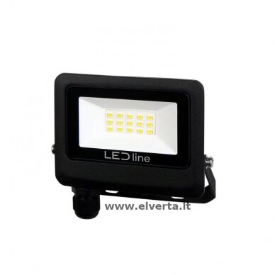 LED lauko šviestuvas 10W, 4000K, 1000lm, IP65, juodas, PHOTON, LED LINE