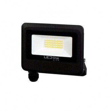 LED lauko šviestuvas 20W, 4000K, 2000lm, IP65, juodas, PHOTON, LED LINE