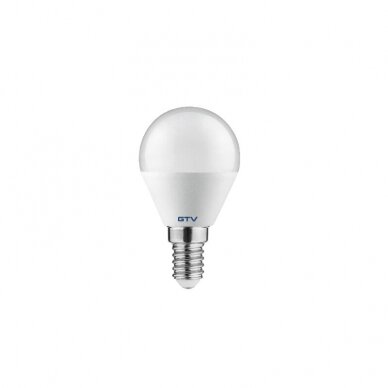 LED lemputė (neutralios-baltos šviesos), burbuliukas, E14, 6W, 4000K, 470 lm, GTV