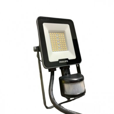 LED prožektorius su judesio davikliu 20W, 2400lm, 4000K, Ledinaire Floodlight Philips