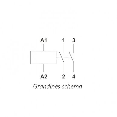 Modulinis kontaktorius 16-20 MCF3 2P 16A, 2NO, Promfactor 1